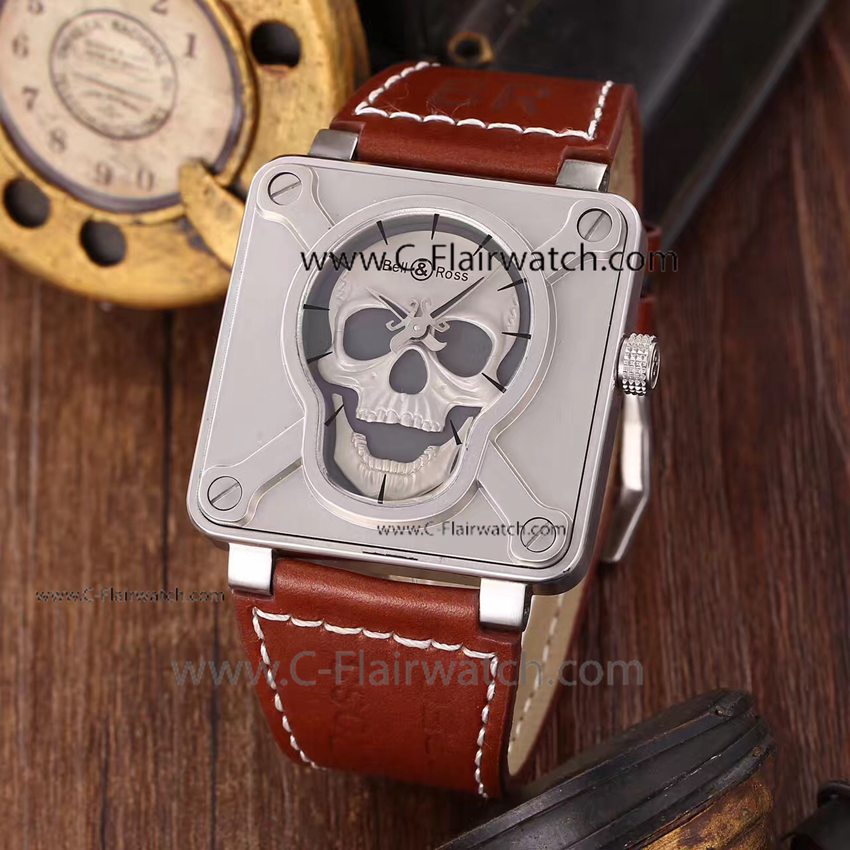 Bell and Ross BR-01 Airborne SS Replica Watch BR Skull watch